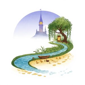 the enchanted riverbank set